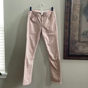 H&M BLUSH PINK SKINNY JEANS | size 14Y+